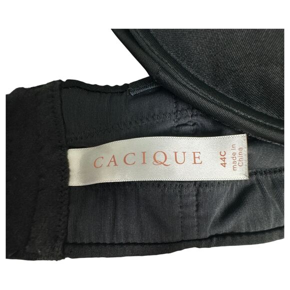Cacique Black Strapless Bra Size 44C - Picture 4 of 4